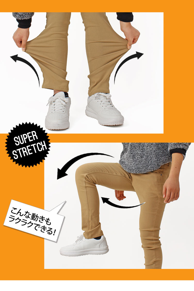 ゴルフパンツ メンズ ゴルフウェア 裏起毛 暖か チノパン