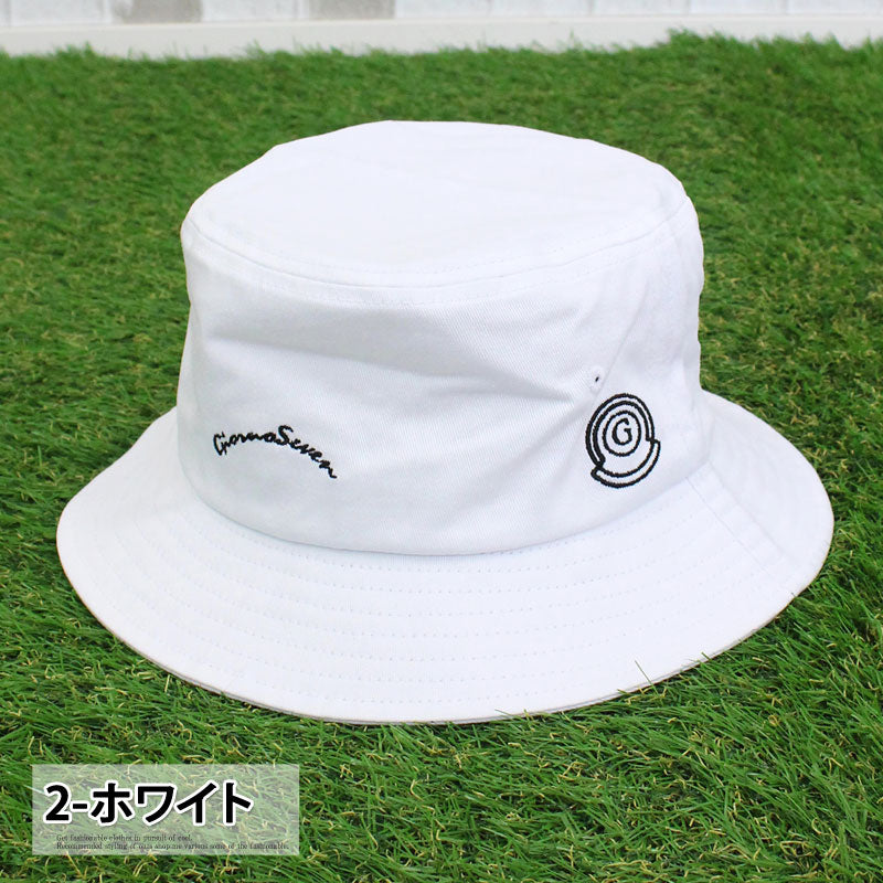 GIORNO SEVEN ジョルノセブン ゴルフ バケットハット ロゴ刺繍 帽子