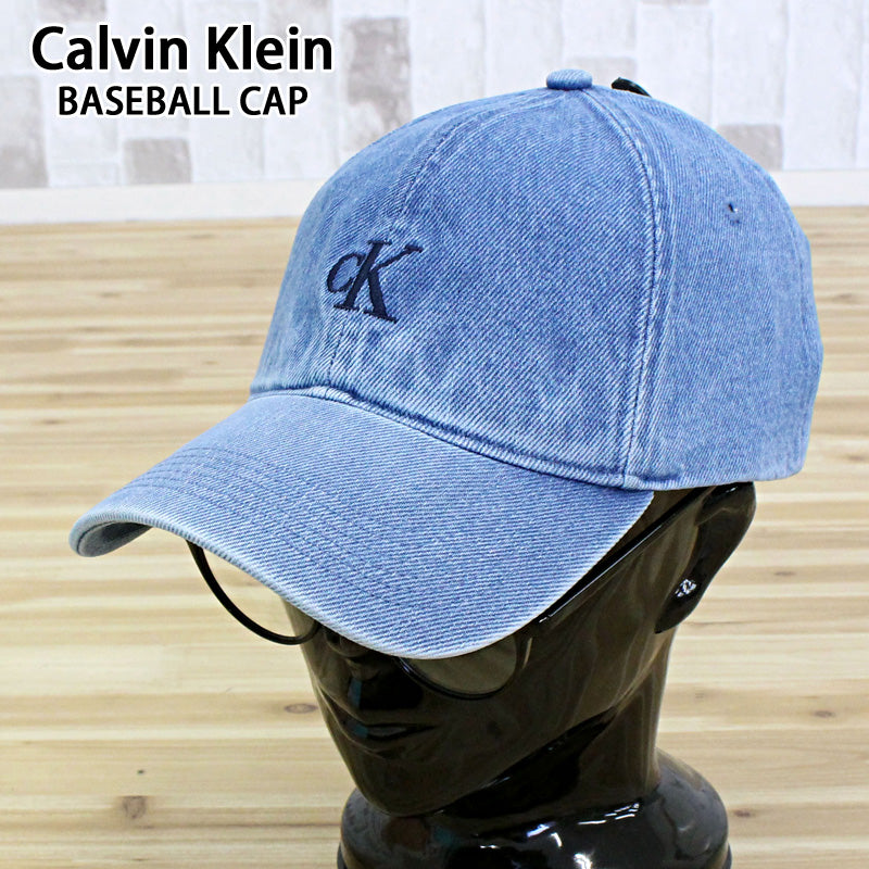 Calvin Klein カルバンクライン CK モノグラム刺繍デニムベースボール