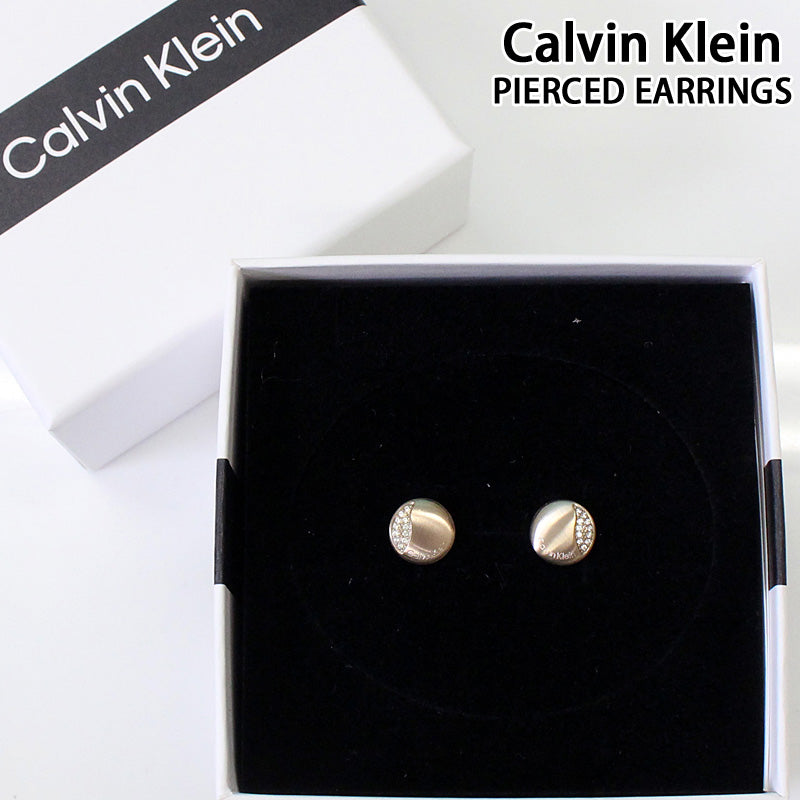 カルバンクライン CK ミニマル サーキュラー ステンレス ピアス Calvin Klein カルバンクライン CK ミニマル サーキュラー