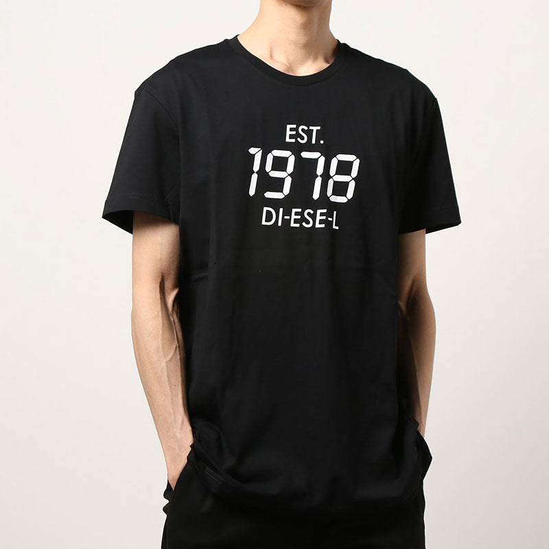 DIESEL ディーゼル ロゴプリント クルーネック 半袖Tシャツ T