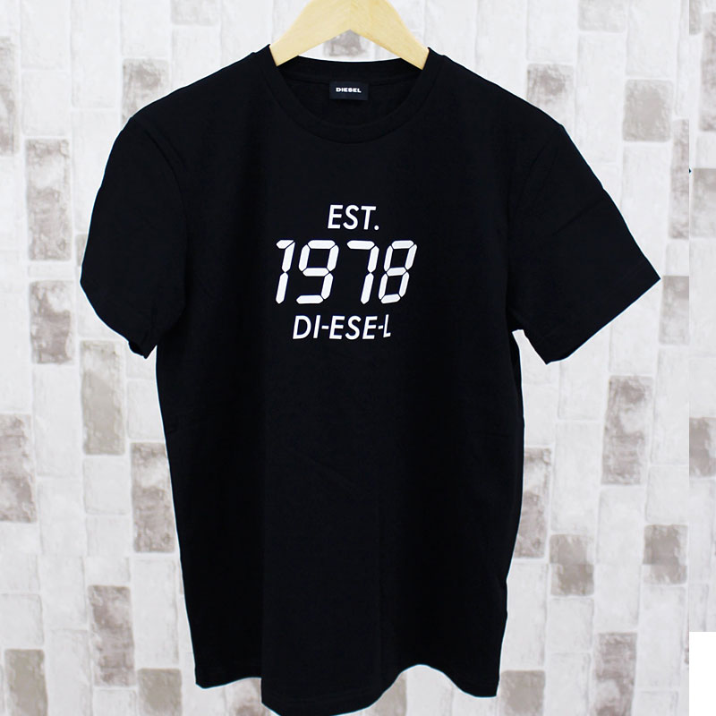 DIESEL ディーゼル ロゴプリント クルーネック 半袖Tシャツ T