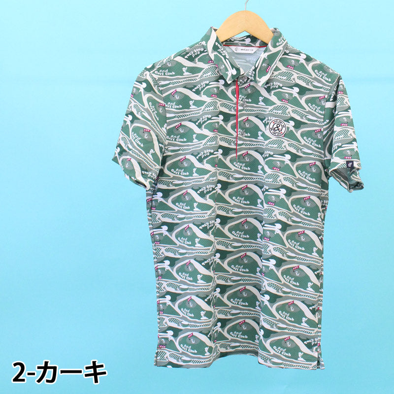 and per se アンパスィ ゴルフウェア メンズ ポロシャツ 半袖