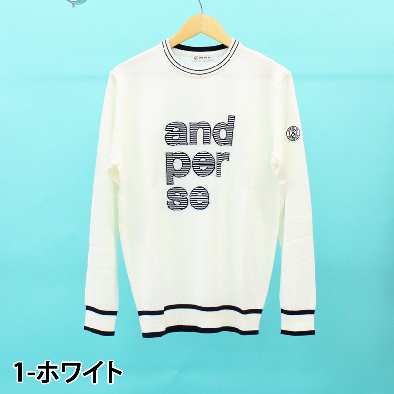 and per se アンパスィ ゴルフウェア メンズ ニットセーター トップス