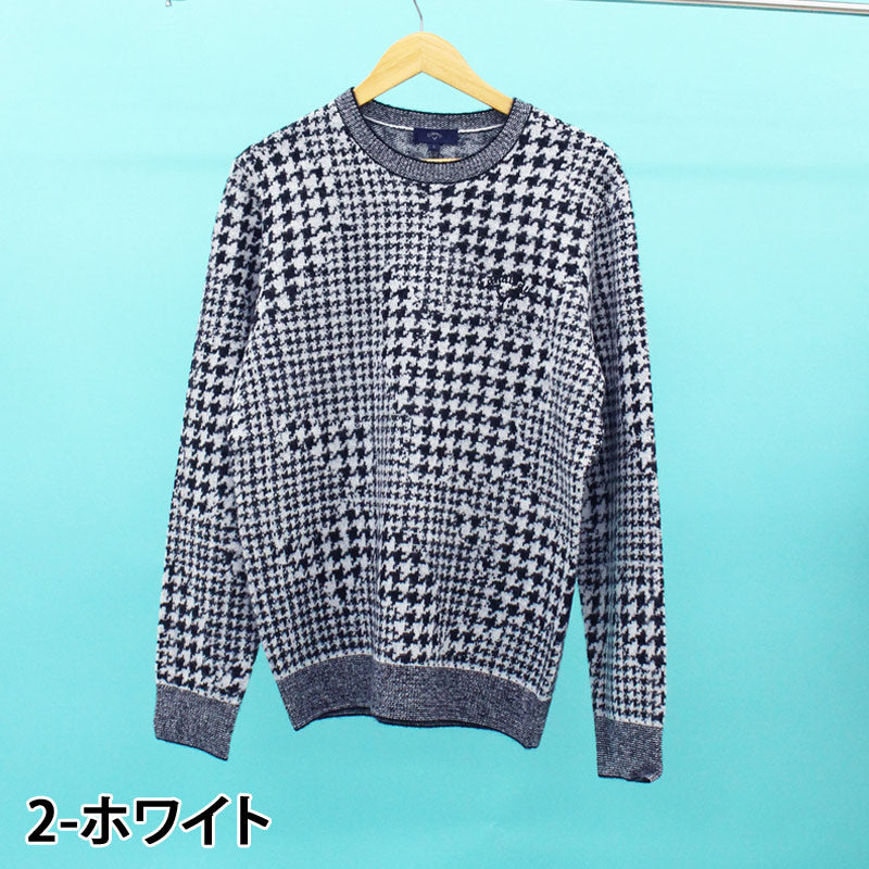 Callaway キャロウェイ 千鳥　ニット ゴルフ　メンズ　M Callaway キャロウェイアパレル ゴルフウェア メンズ ニットセーター