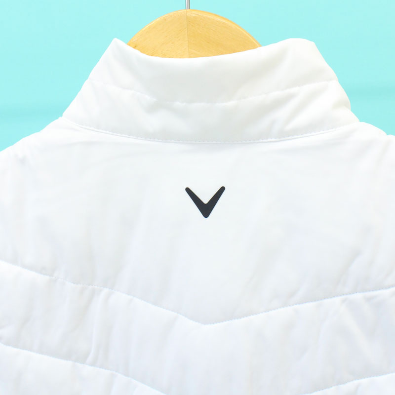 キャロウェイ フリースボアブルゾン ホワイト ネイビー CALLAWAY