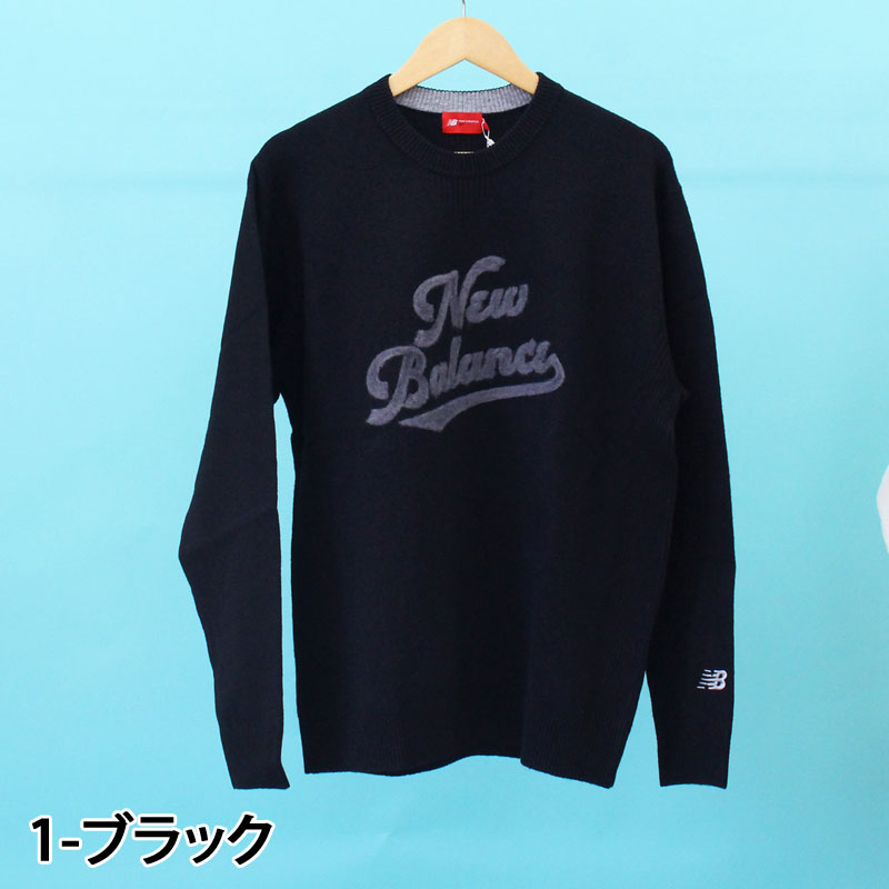 ニューバランス ゴルフ 長袖 クルーネック ニット トップス ゴルフウェア New Balance GOLF ニューバランスゴルフ ゴルフウェア メンズ