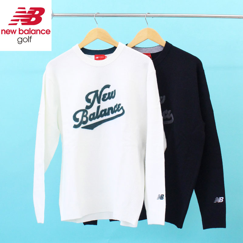 ニューバランス ゴルフ 長袖 クルーネック ニット トップス ゴルフウェア New Balance GOLF ニューバランスゴルフ ゴルフウェア メンズ