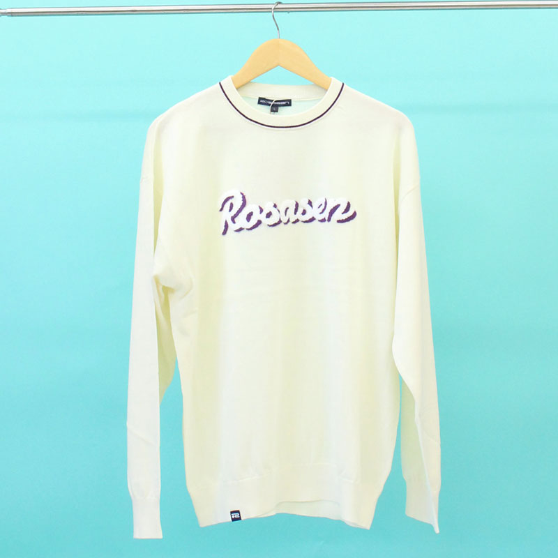 ロサーセン ロゴ入り セーター Rosasen ロサーセン ゴルフウェア メンズ ニットセータートップス ロゴ
