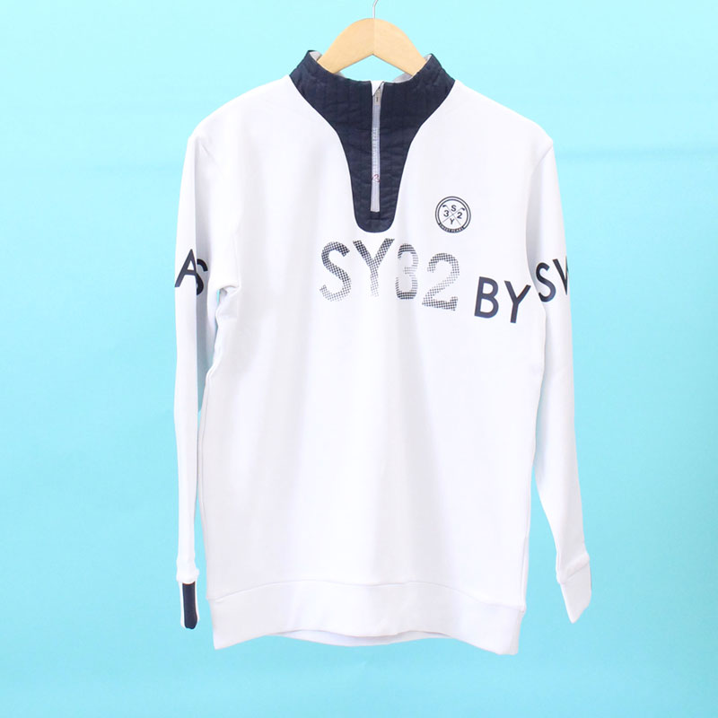 SY32 BY SWEETYEARS ハーフZIPシャツ SYG-22A03 ACTIVE ZIP SIHRTS