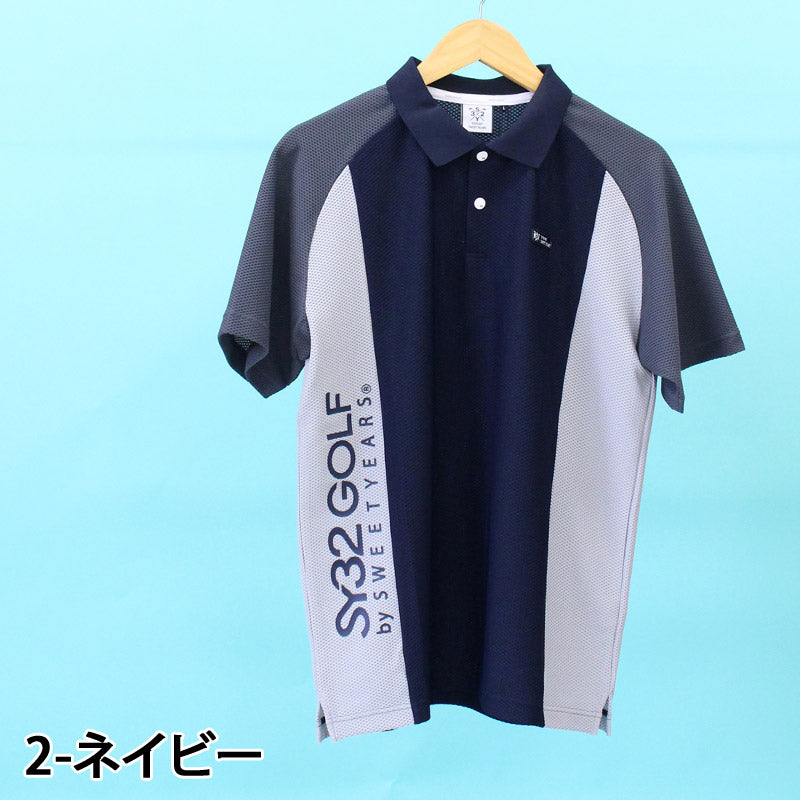 SY32 by SWEET YEARS GOLF ゴルフウェア メンズ ポロシャツ 半袖