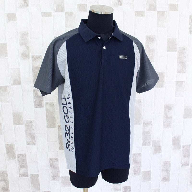 SY32 by SWEET YEARS GOLF ゴルフウェア メンズ ポロシャツ 半袖