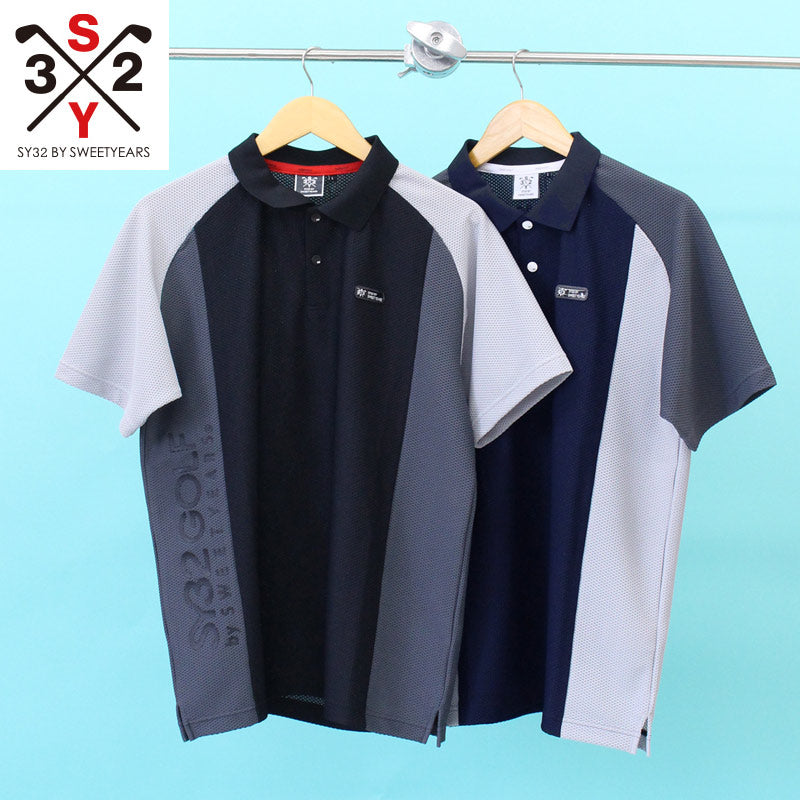 SY32 by SWEET YEARS GOLF ゴルフウェア メンズ ポロシャツ 半袖