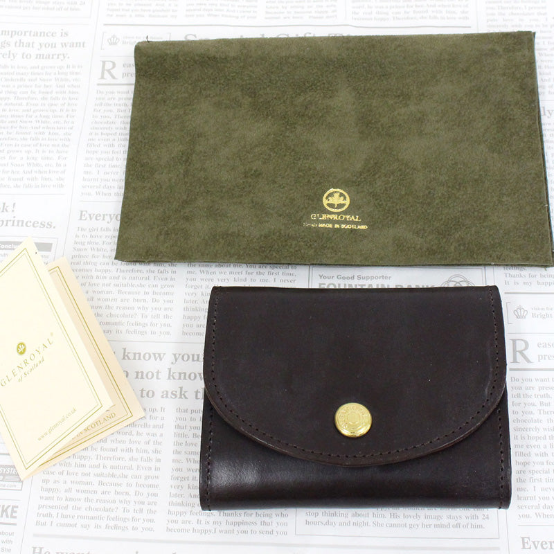 GLENROYAL グレンロイヤル フラップ付き 3つ折り財布 FLAP SMALL