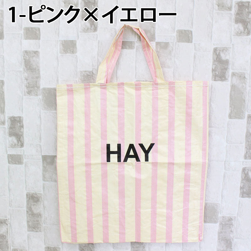 HAY ヘイ キャンディストライプショッパー トートバッグ XL HAY