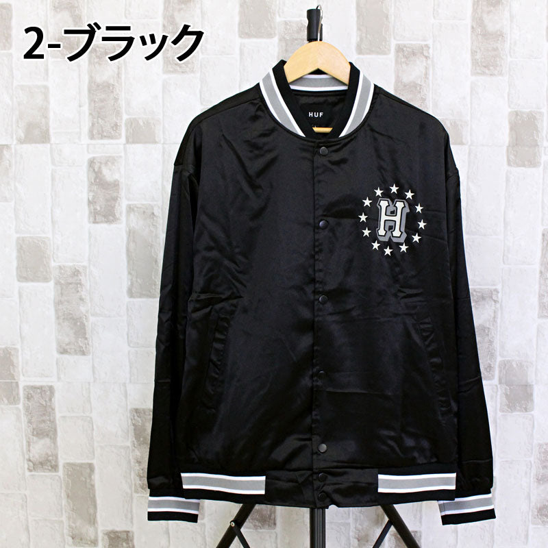 HUF ハフ ギャラクティック スタック ベースボール ジャケット