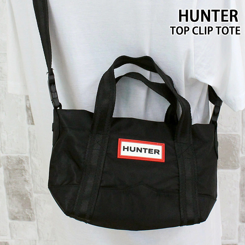 HUNTER ハンター ナイロンミニトップクリップトート ショルダーバッグ