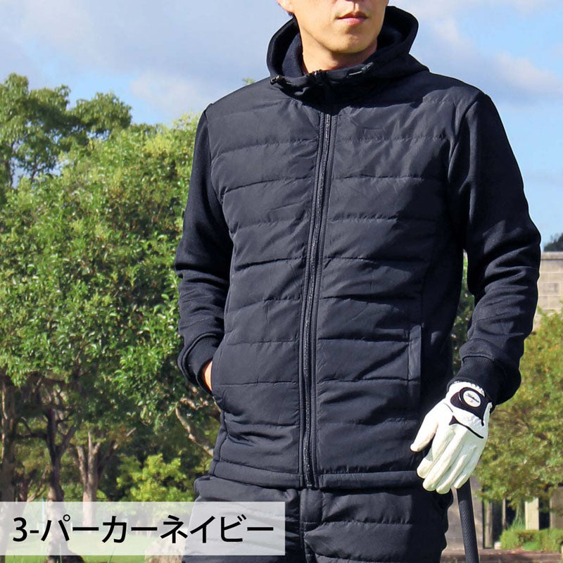 ゴルフジャケット メンズ ダウンジャケット ゴルフウェア 暖か裏