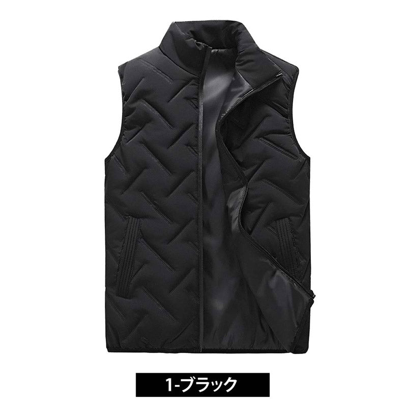 マーク＆ロナ 中綿ベスト ジップアップ ゴルフウェア 金金具 サイズ40 マーク＆ロナ 中綿ベスト ジップアップ ゴルフウェア 金金具 サイズ40