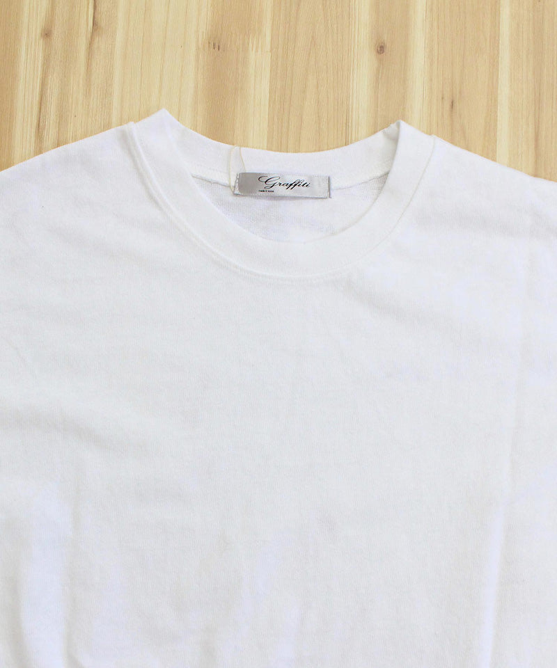 KOREA selection コリアセレクション ペイント 半袖Tシャツ KOREA selection コリアセレクション ペイント バックプリント