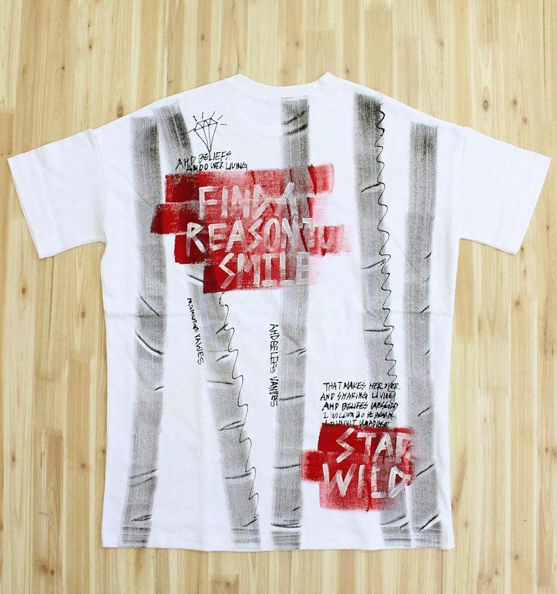 KOREA selection コリアセレクション ペイントデザイン Tシャツ KOREA selection コリアセレクション ペイント バックプリント