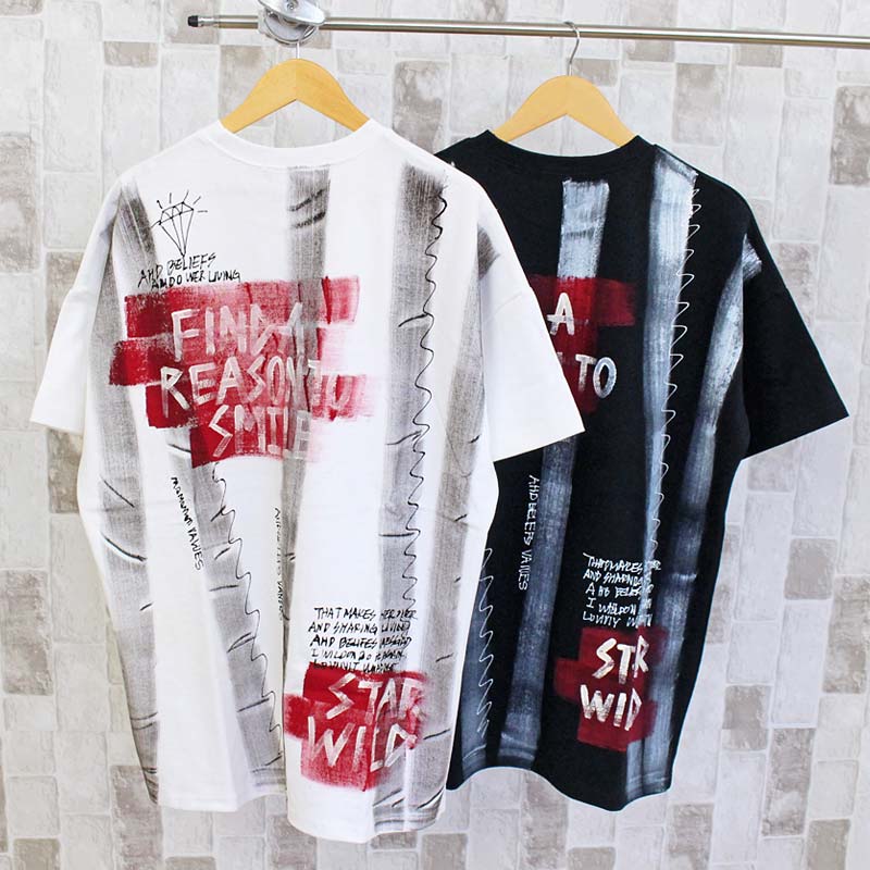 KOREA selection コリアセレクション ペイントデザイン Tシャツ KOREA selection コリアセレクション ペイント バックプリント