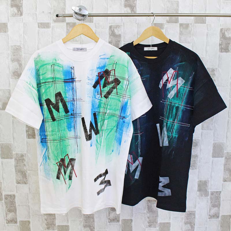 KOREA selection コリアセレクション ペイント 半袖Tシャツ KOREA selection コリアセレクション ペイント バックプリント