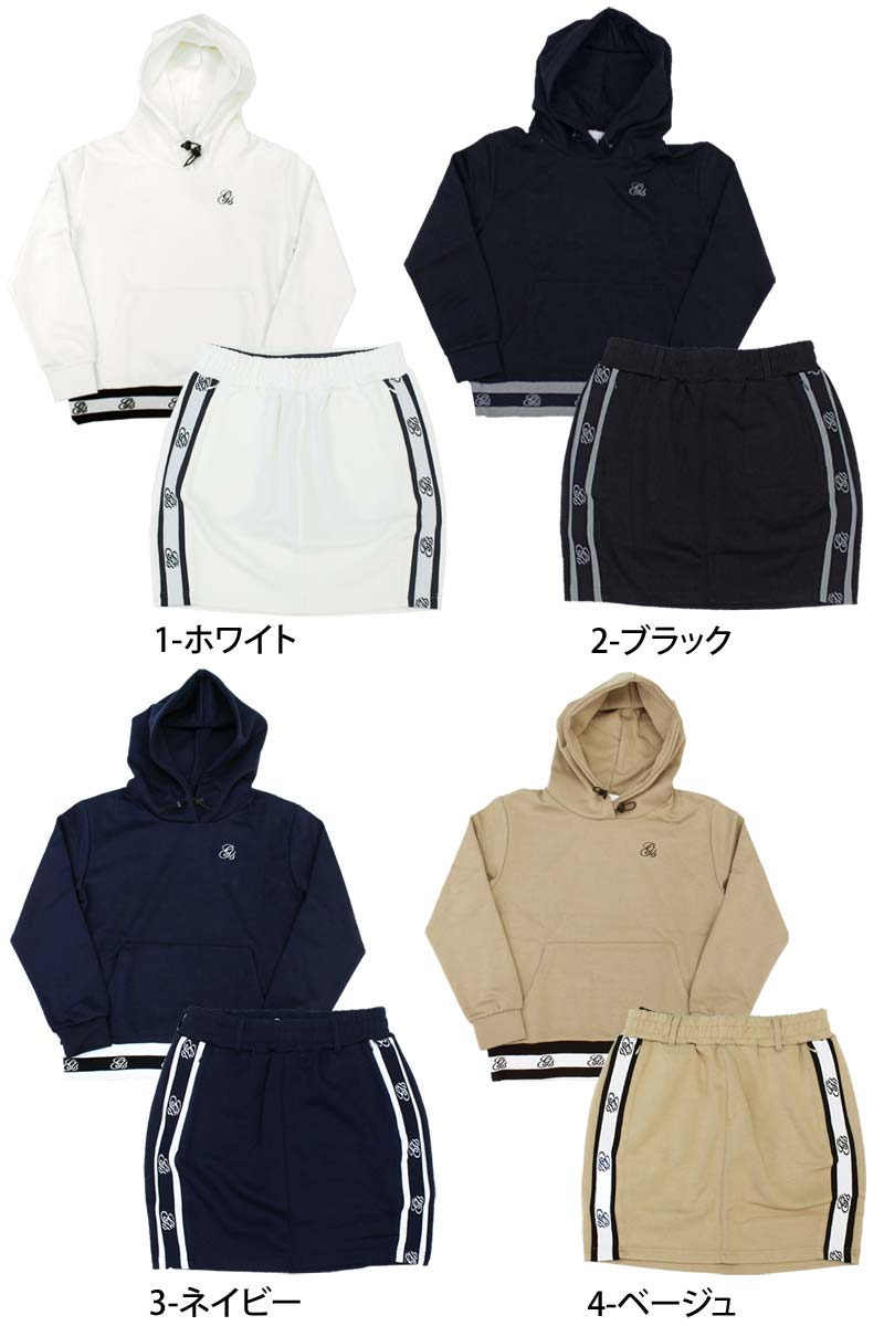 gs GOLF ゴルフウェア レディース 上下セットアップ スウェット