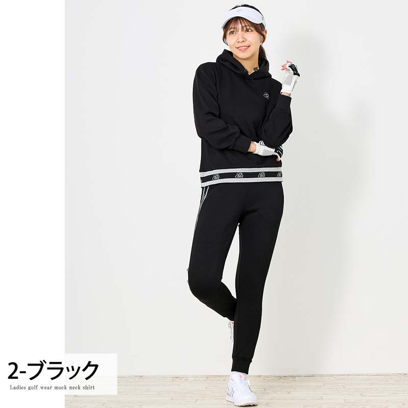 gs GOLF ゴルフウェア レディース 上下セットアップ スウェット