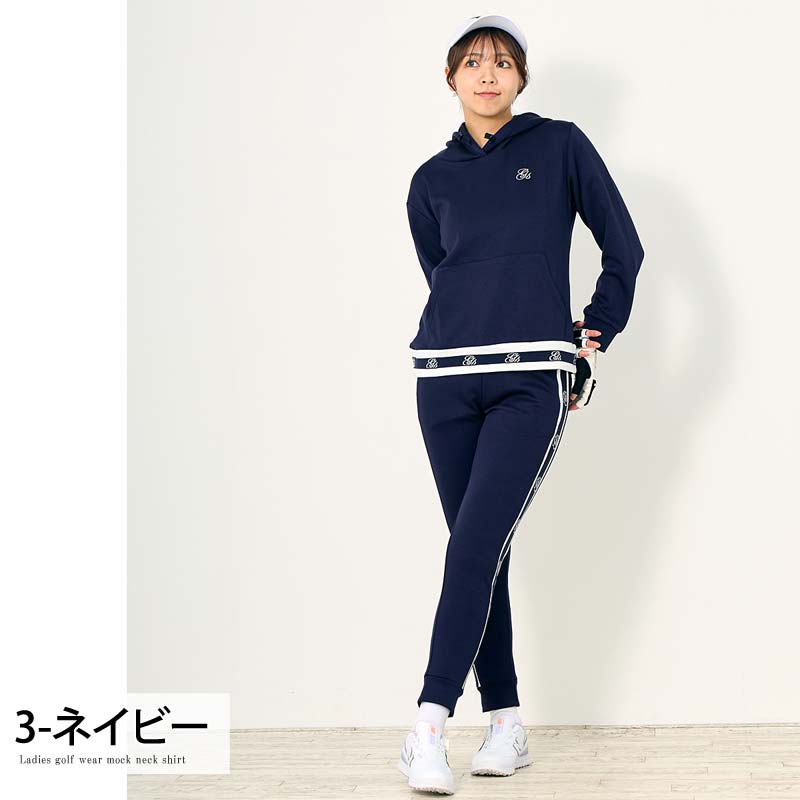 gs GOLF ゴルフウェア レディース 上下セットアップ スウェット