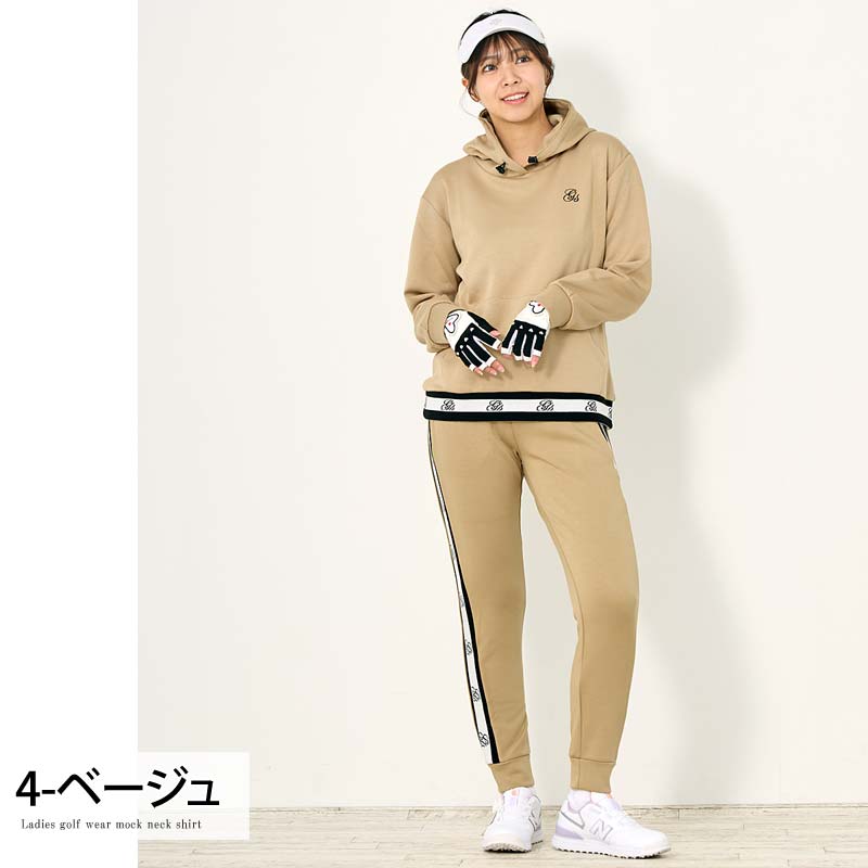 gs GOLF ゴルフウェア レディース 上下セットアップ スウェット
