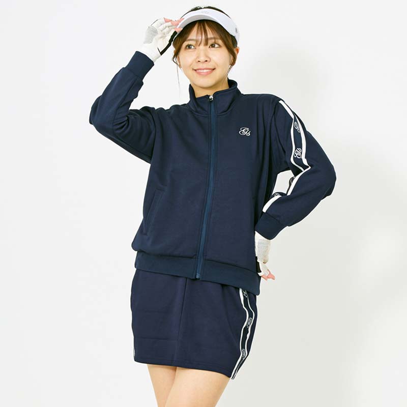 gs GOLF ゴルフウェア レディース 上下セットアップ スウェット