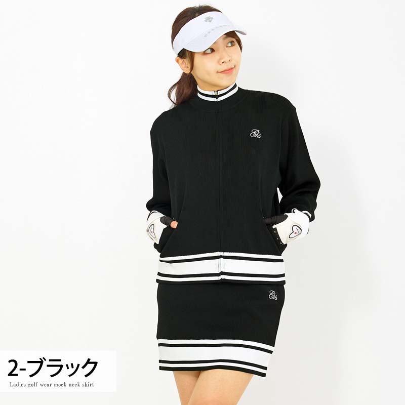 gs GOLF ゴルフウェア レディース 上下セットアップ スウェット