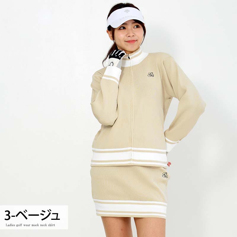 gs GOLF ゴルフウェア レディース 上下セットアップ スウェット