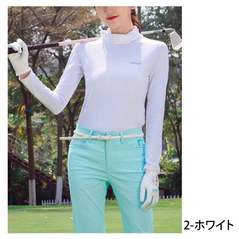 ゴルフインナーシャツ レディース ゴルフウェア 接触冷感 UVケア