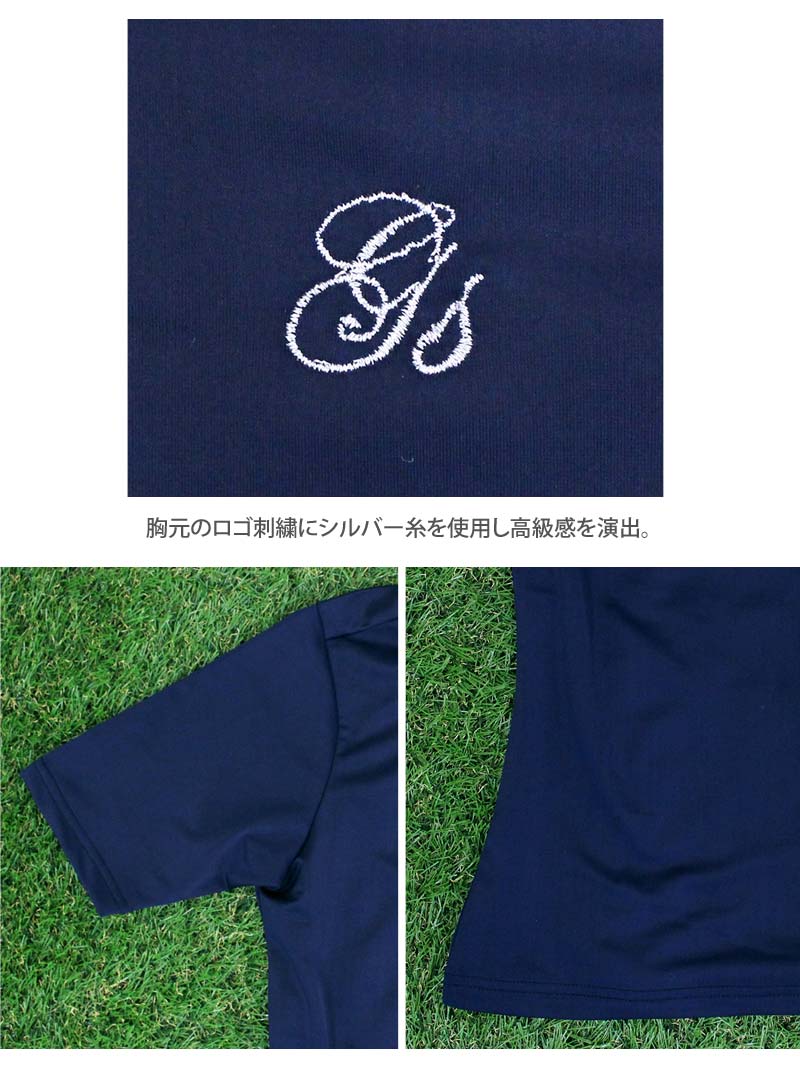 gs GOLF ゴルフウェア レディース ポロシャツ スカーフリボン
