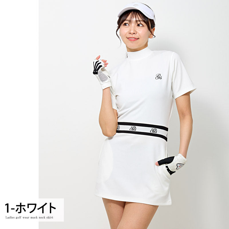 gs GOLF ゴルフウェア レディース ワンピース モックネック