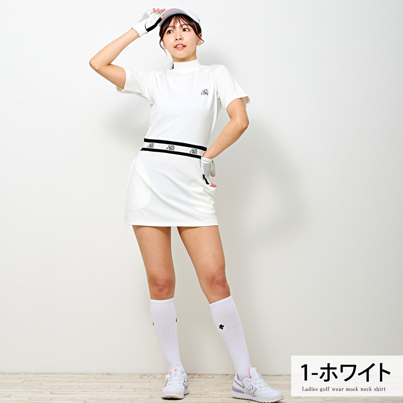 gs GOLF ゴルフウェア レディース ワンピース モックネック