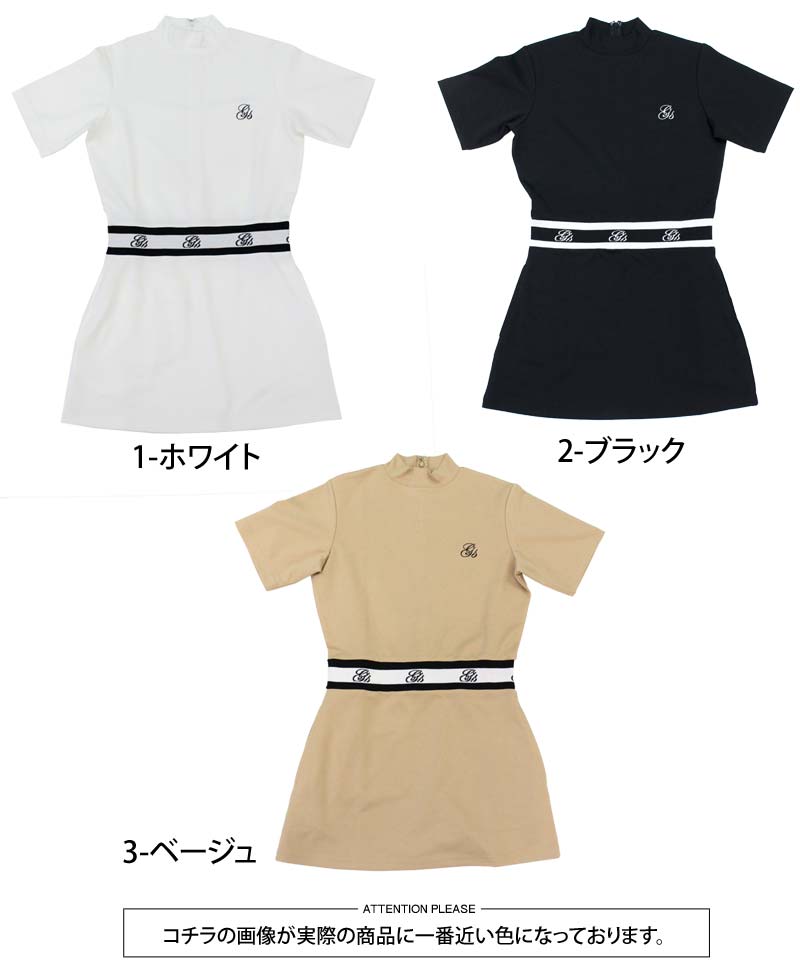 gs GOLF ゴルフウェア レディース ワンピース モックネック