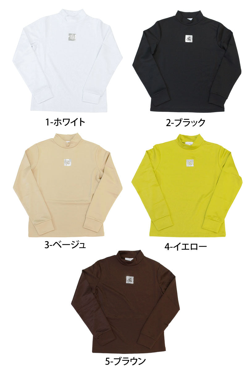 gs GOLF ゴルフウェア レディース モックネック ポロシャツ ハイネック