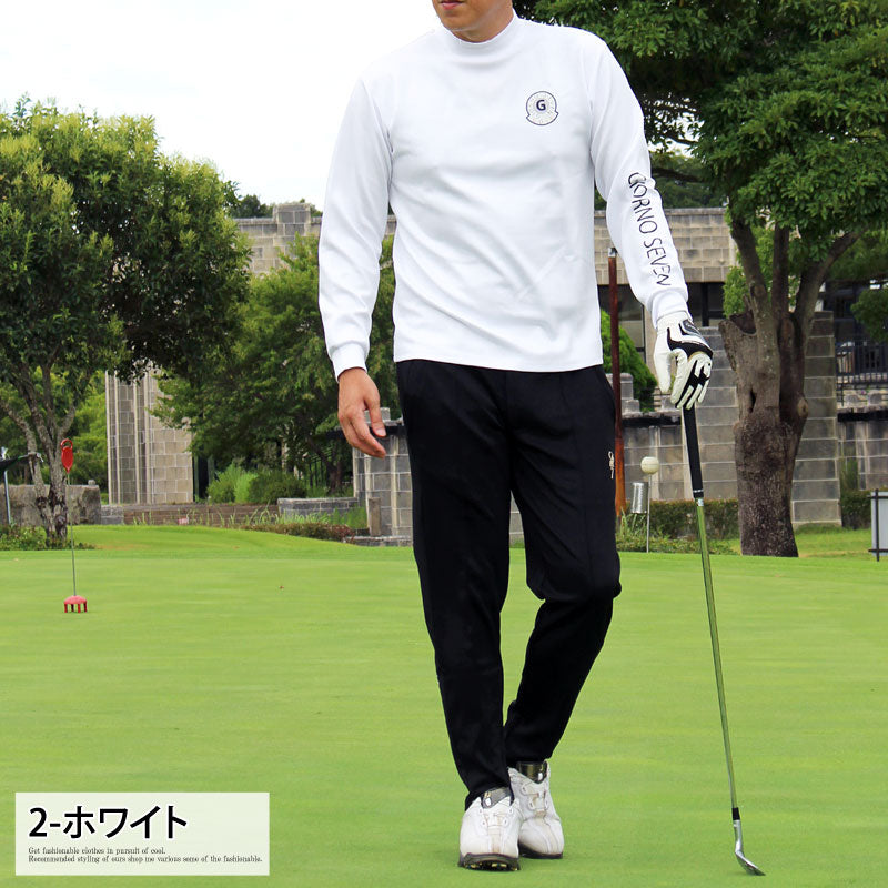 新品　J.LINDEBERG　ゴルフ　長袖モックシャツ　ホワイト　XXL　メンズ 特別スポーツ - 新品 J.LINDEBERG ゴルフ 長袖モックシャツ
