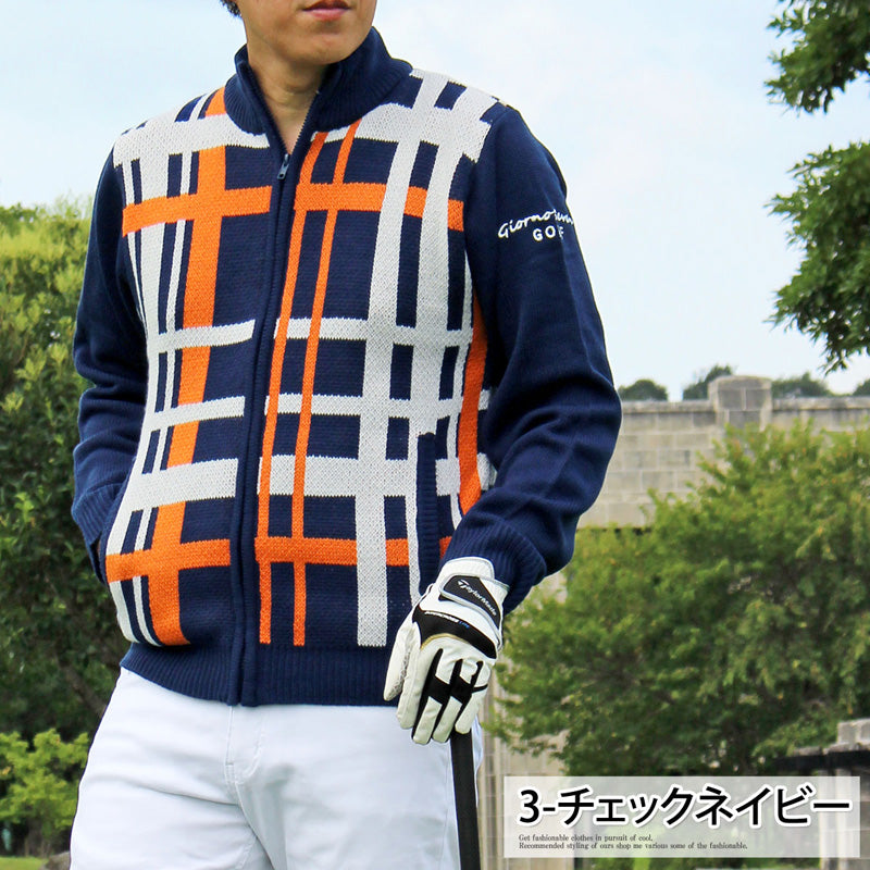 GIORNO SEVEN ジョルノセブン アーガイル柄 ニット セーター