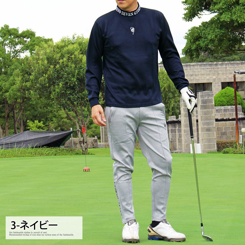 GIORNO SEVEN ジョルノセブン モックネック ゴルフウェア メンズ