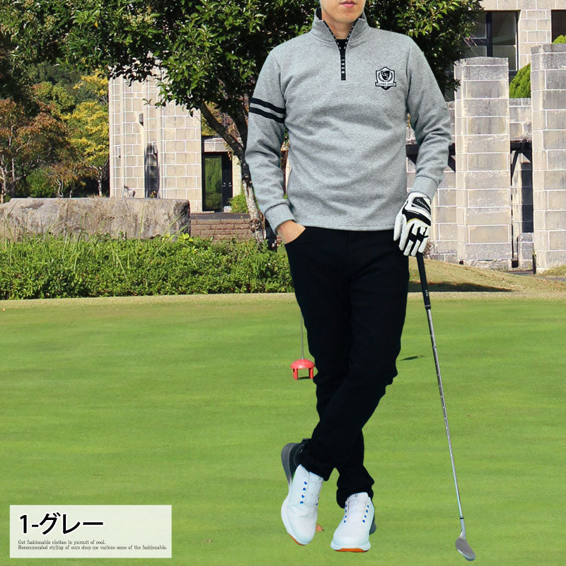 ゆーこさん商談中5525 ハイネックスウェット　ゴルフウェア　未使用 GIORNO SEVEN ジョルノセブン トレーナー シャギーボアフリース