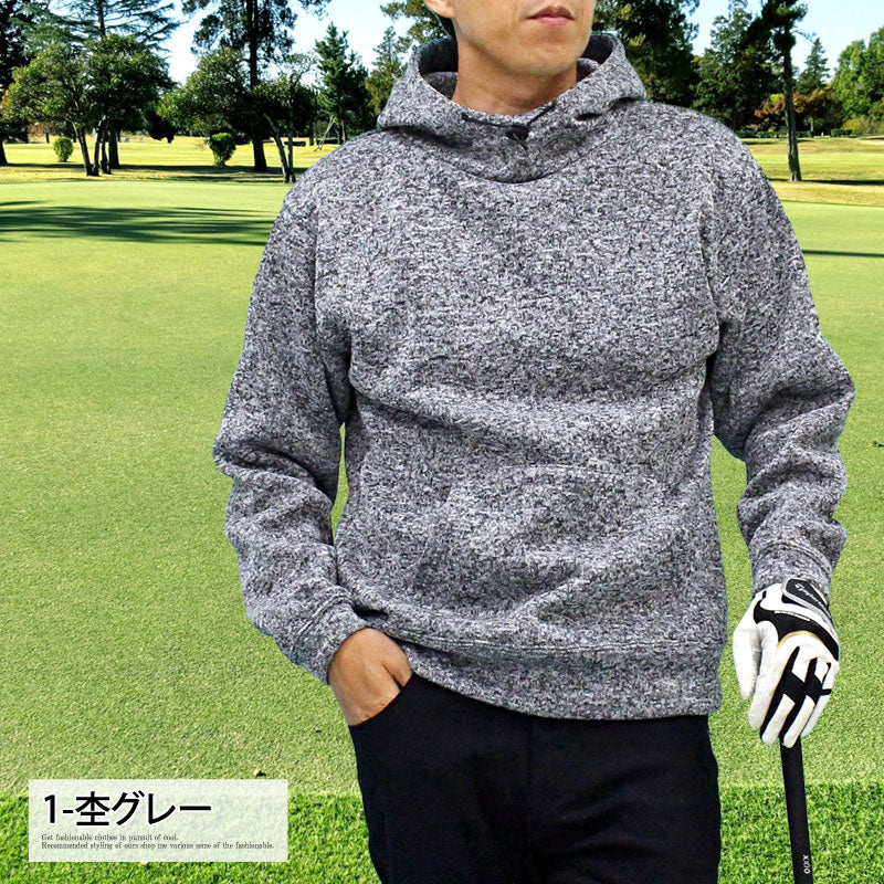 ゴルフウェア メンズ ゴルフ トレーナー 裏起毛 スウェット