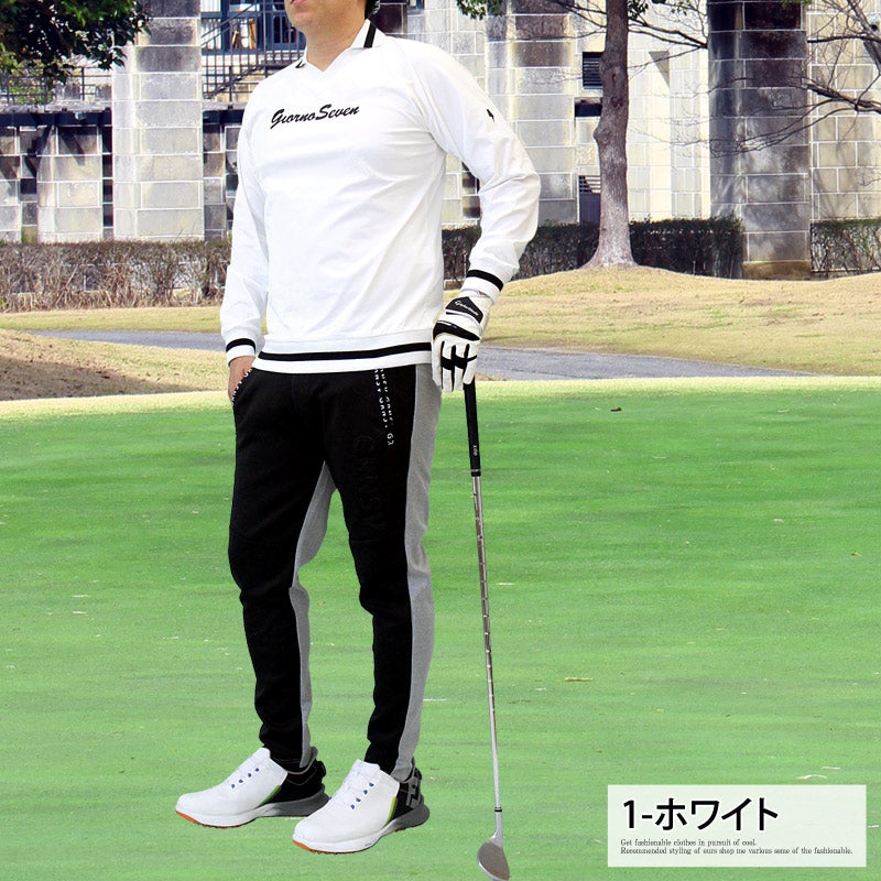 GIORNO SEVEN ジョルノセブン ゴルフウェア メンズ Vネック襟 トップス