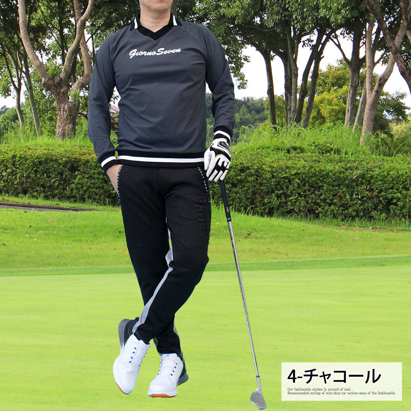 GIORNO SEVEN ジョルノセブン ゴルフウェア メンズ Vネック襟 トップス