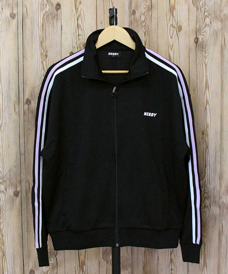 NERDY NYトラックセット ブラック ノルディ NERDY EMBROIDERY LOGO NY TRACK TOP （BLACK） 刺繍