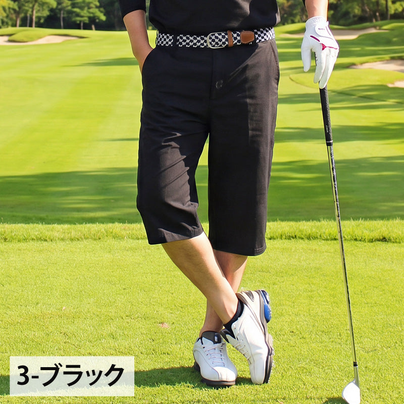 ゴルフウェア メンズ ゴルフパンツ ハーフパンツ 接触冷感 ストレッチ ゴルフウェア メンズ ゴルフパンツ ハーフパンツ 接触冷感 ストレッチ