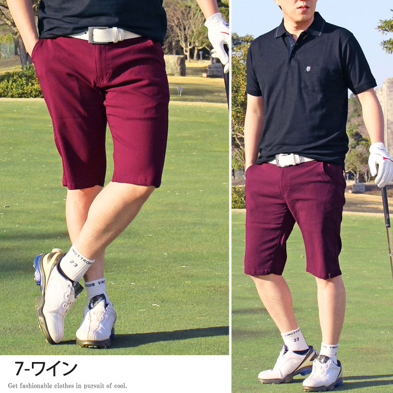 トップ ゴルフウェア メンズ ハーフパンツ ショートパンツ ゴルフパンツ メンズウェア
